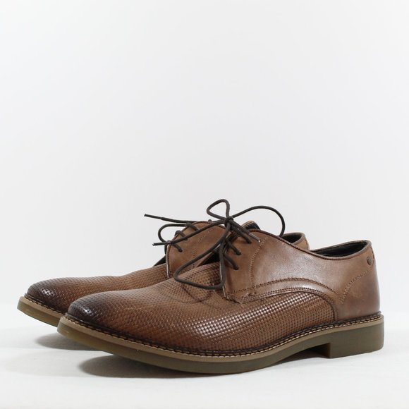 Base London Mens Blake Burnished Shoe - Brown 46EU - Picture 1 of 5